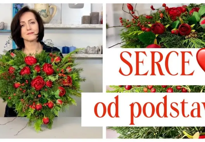 Jak zrobić stroik serce na cmentarz - piękna dekoracja na grób