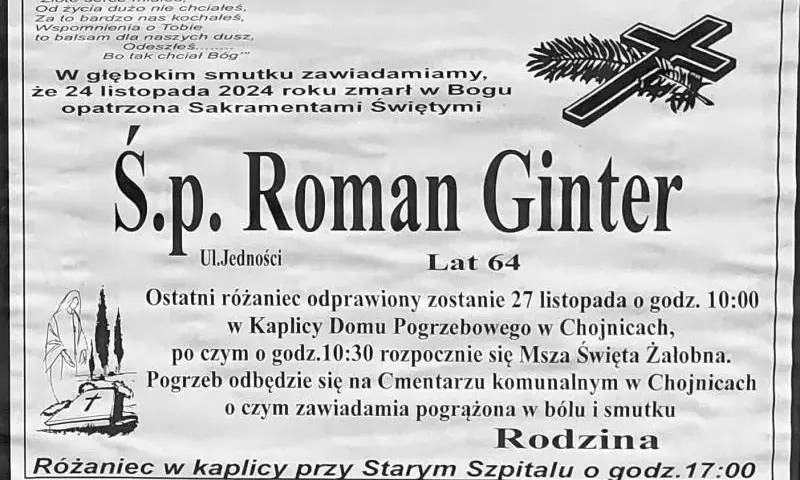 Jak sprawdzić datę pogrzebu w Chojnicach i uniknąć nieporozumień