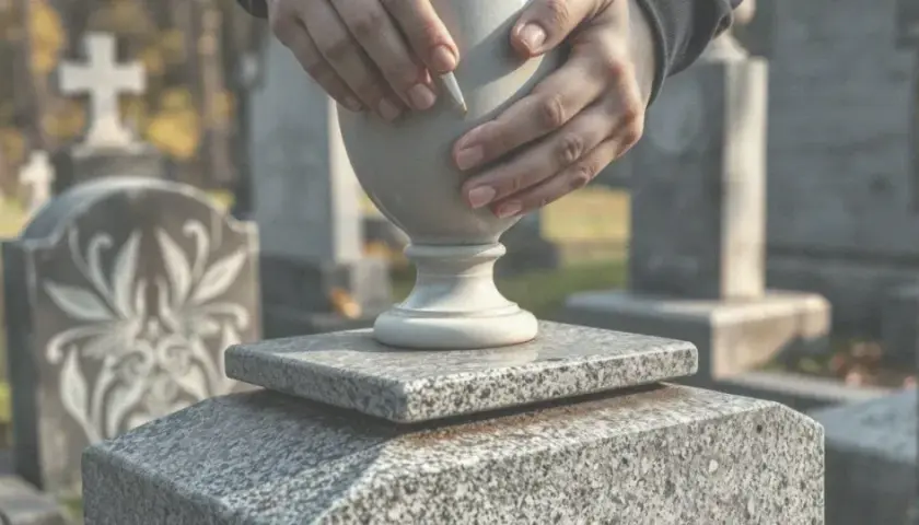 Jak odkleic wazon z pomnika granitowego bez ryzyka uszkodzeń