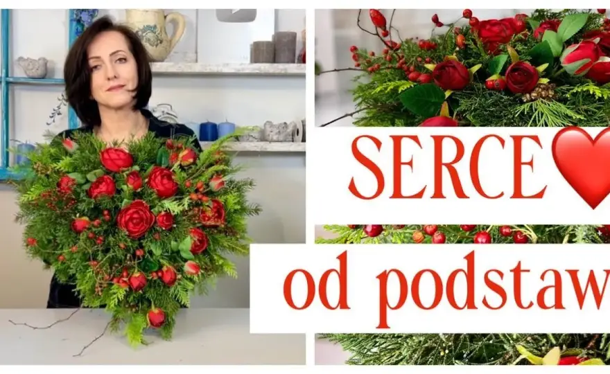 Jak zrobić stroik serce na cmentarz - piękna dekoracja na grób