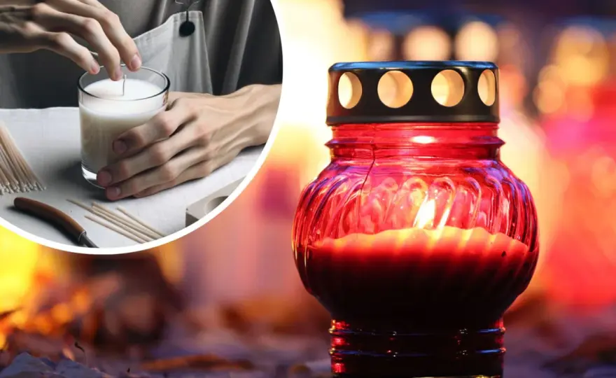 Jak zrobić znicz DIY? Prosty lampion na grób - poradnik