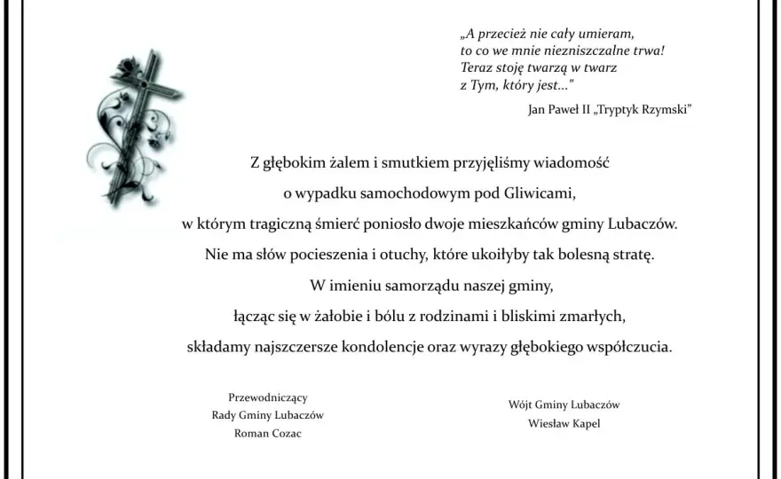 Pożegnanie zmarłego w imieniu rodziny - Wzór i porady