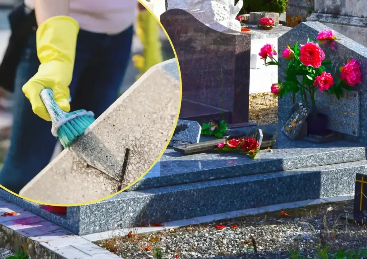 Rękawiczki i szczotka pomagają w czyszczeniu pomnika. Dowiedz się, czym zmyć parafinę z pomnika, aby przywrócić mu dawny blask.